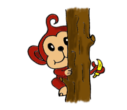 "Lavie" of the monkey sticker #3165102