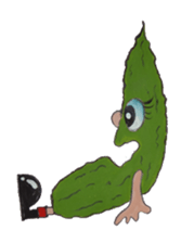 Okinawa Shisa and Goya sticker #3165630