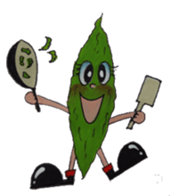 Okinawa Shisa and Goya sticker #3165637