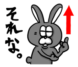 White and Black Rabbit sticker #3166628