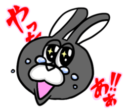 White and Black Rabbit sticker #3166630