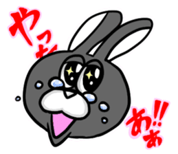 White and Black Rabbit sticker #3166630