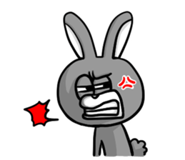 White and Black Rabbit sticker #3166637