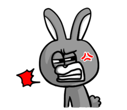 White and Black Rabbit sticker #3166637