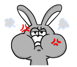 White and Black Rabbit sticker #3166639