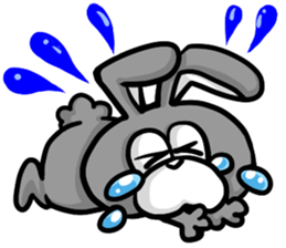 White and Black Rabbit sticker #3166642