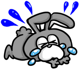 White and Black Rabbit sticker #3166642