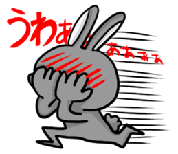 White and Black Rabbit sticker #3166643