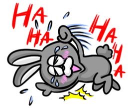 White and Black Rabbit sticker #3166644