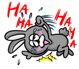 White and Black Rabbit sticker #3166644