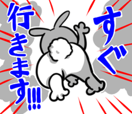 White and Black Rabbit sticker #3166646