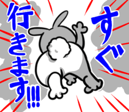 White and Black Rabbit sticker #3166646