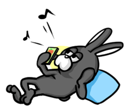 White and Black Rabbit sticker #3166657