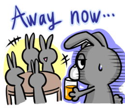 White and Black Rabbit sticker #3166660