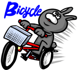 White and Black Rabbit sticker #3166664