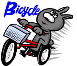 White and Black Rabbit sticker #3166664