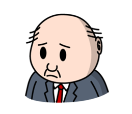 Solitary office worker sticker #3166667