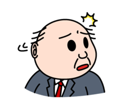 Solitary office worker sticker #3166668