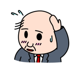 Solitary office worker sticker #3166670