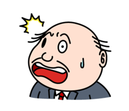 Solitary office worker sticker #3166675