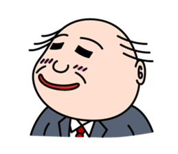 Solitary office worker sticker #3166677