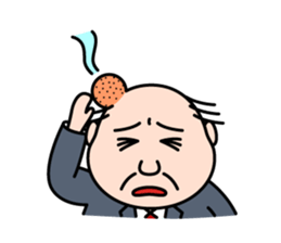 Solitary office worker sticker #3166678