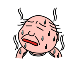 Solitary office worker sticker #3166680