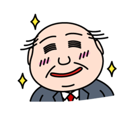 Solitary office worker sticker #3166681