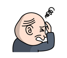 Solitary office worker sticker #3166683