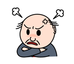 Solitary office worker sticker #3166685