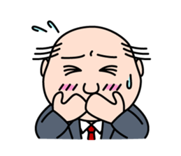 Solitary office worker sticker #3166687