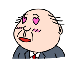 Solitary office worker sticker #3166688