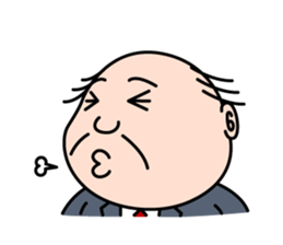 Solitary office worker sticker #3166693