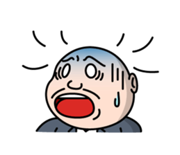 Solitary office worker sticker #3166694