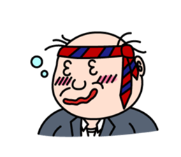 Solitary office worker sticker #3166696