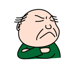 Solitary office worker sticker #3166697