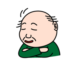 Solitary office worker sticker #3166698