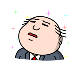 Solitary office worker sticker #3166701