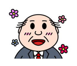 Solitary office worker sticker #3166704