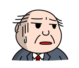 Solitary office worker sticker #3166706