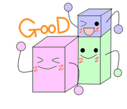 Colorful building block sticker #3166898