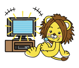 C.H.Lion Rag baby sticker #3167276