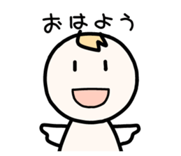 Sketchy angel. sticker #3168023