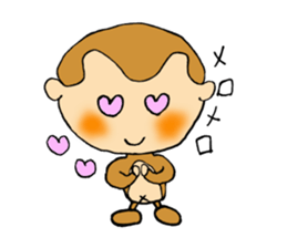 It is a sticker of monkey sticker #3168428