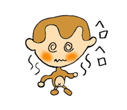 It is a sticker of monkey sticker #3168431