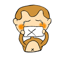 It is a sticker of monkey sticker #3168434