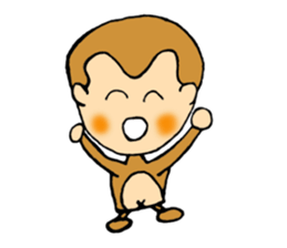 It is a sticker of monkey sticker #3168441