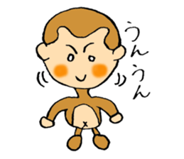 It is a sticker of monkey sticker #3168450