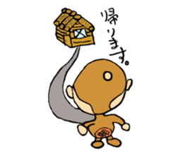 It is a sticker of monkey sticker #3168459