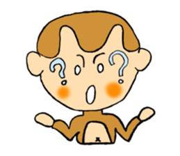 It is a sticker of monkey sticker #3168460